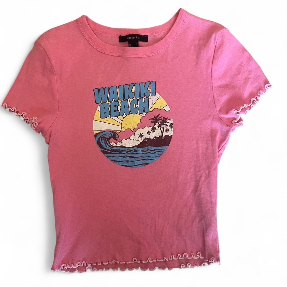 Forever 21 Women's Pink T-shirt